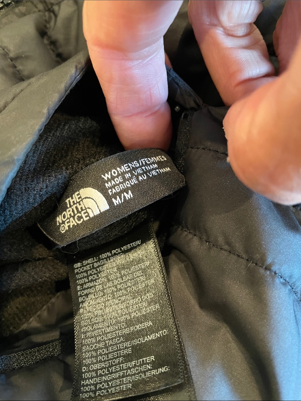 The North Face Mossbud Women's Black reversible Jacket sz M - Picture 6 of 10